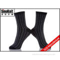 OEM Cotton Black And Grey Knitting Man Casual Socks Soft an